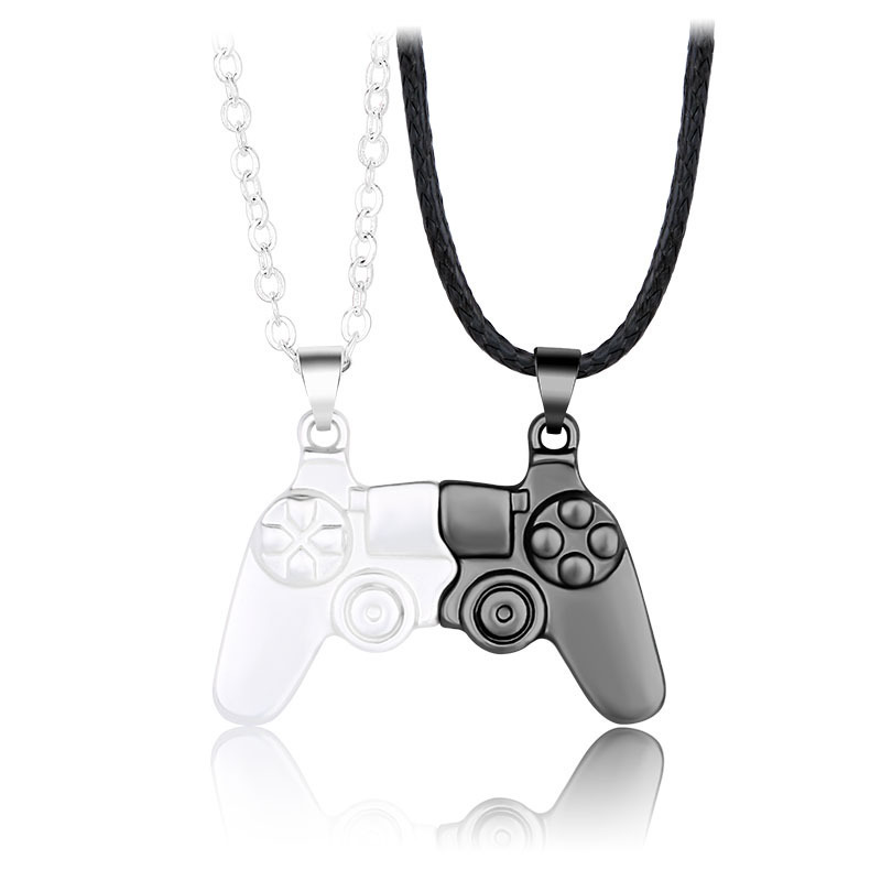 マッチングマグネットゲームコントローラーネックレスブレスレッ - Magnetic Couple Matching Necklaces のレビューと価格