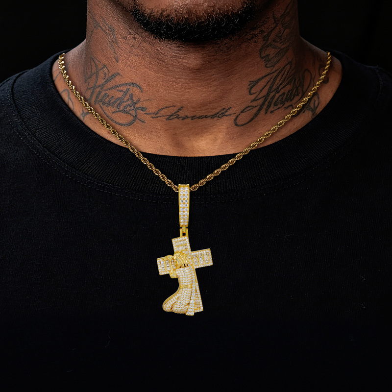 TUHE 新型ジーザスクロス 925シルバーペンダント モア - 925 Sterling Silver Chain Necklace Men のレビューと価格