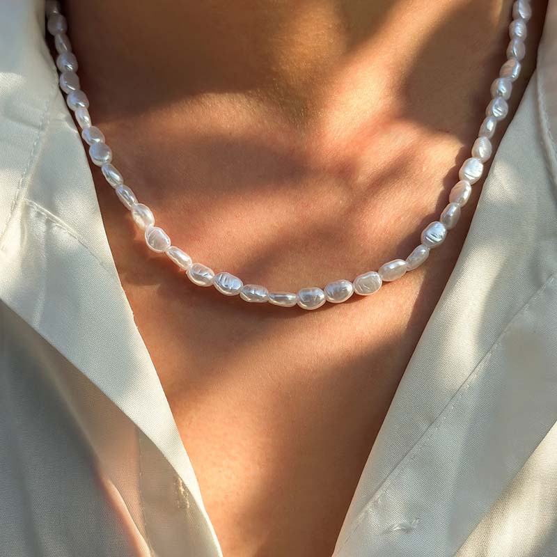 女性のためのイミテーションパールチョーカーネックレス,エレガ - Pearl Choker Necklace Vintage のレビューと価格