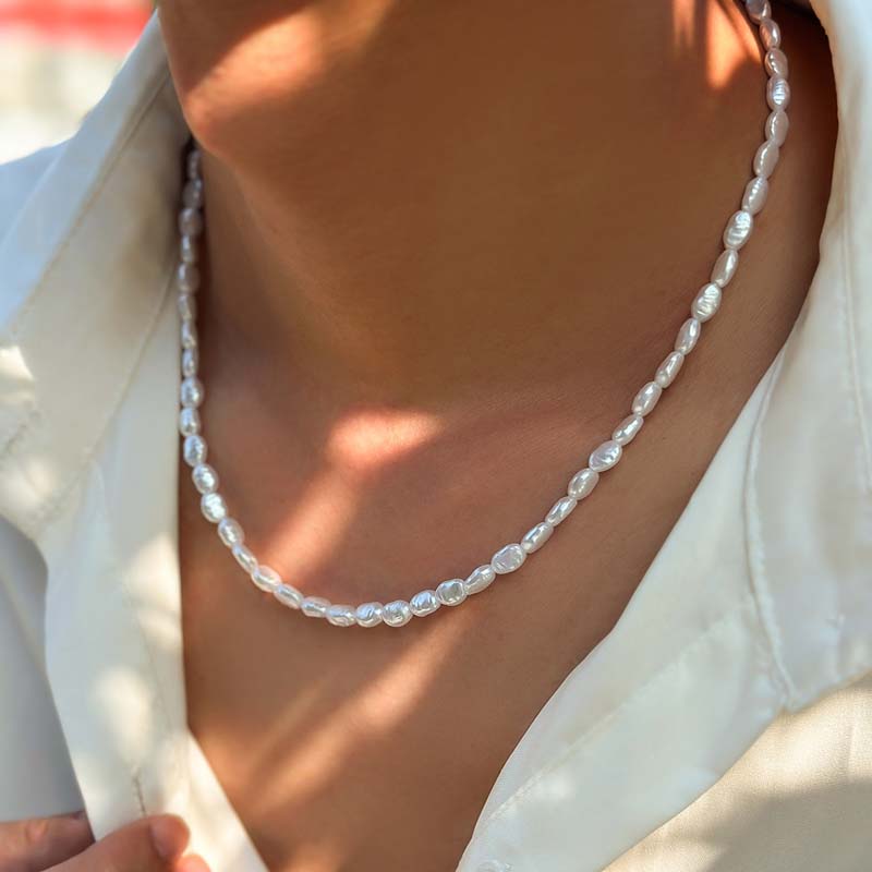 女性のためのイミテーションパールチョーカーネックレス,エレガ - Pearl Choker Necklace Vintage のレビューと価格