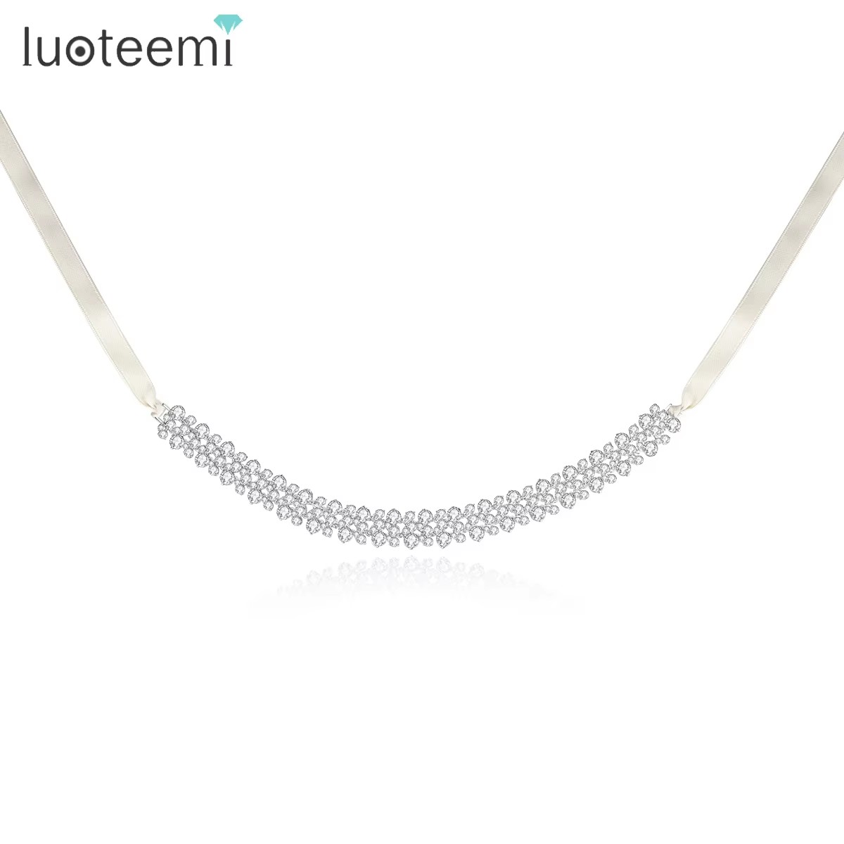 LUOTEEMI 3 層キュービックジルコニアチョーカー女性 - Layered Pendant Necklace Aesthetic のレビューと価格