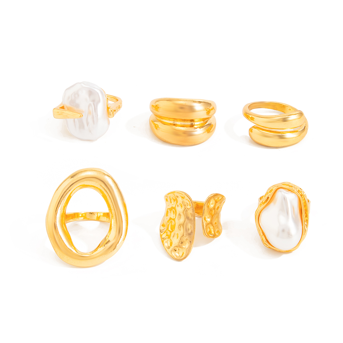 Ingemark 6個/セット ボヘミアン風イミテーションパ - Vintage Punk Knuckle Rings Set のレビューと価格