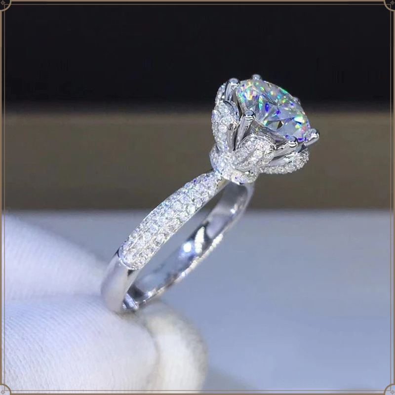 モルガナイトリング VVS1 グレード ラボグロウンダイヤモ - Moissanite Engagement Ring 1 Carat のレビューと価格