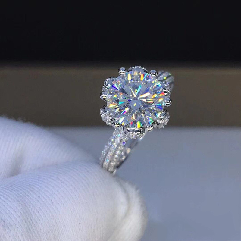 モルガナイトリング VVS1 グレード ラボグロウンダイヤモ - Moissanite Engagement Ring 1 Carat のレビューと価格
