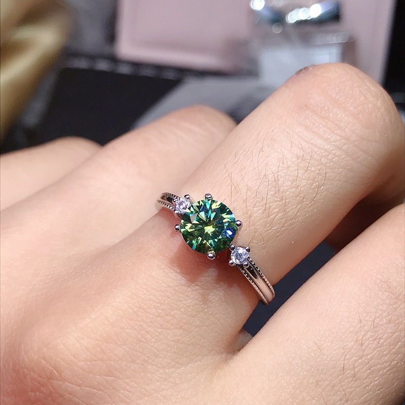 モルガナイトリング VVS1 グレード ラボグロウンダイヤモ - Moissanite Engagement Ring 1 Carat のレビューと価格