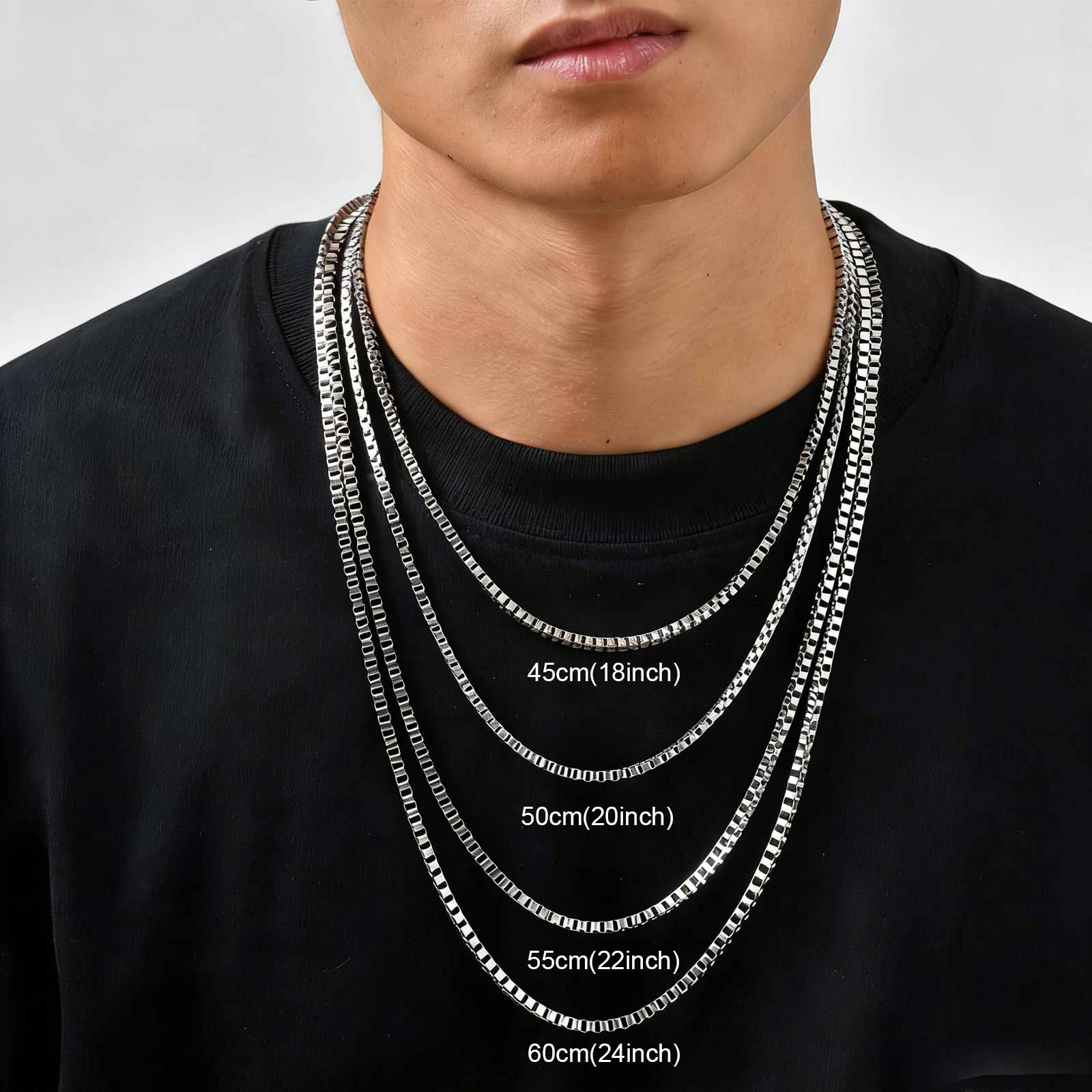 1/2/3MM 薄型チェーンネックレス メンズ レディース  - Cuban Link Chain 12Mm のレビューと価格
