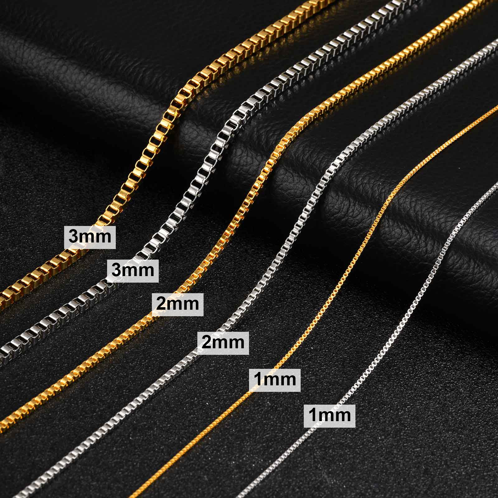 1/2/3MM 薄型チェーンネックレス メンズ レディース  - Cuban Link Chain 12Mm のレビューと価格