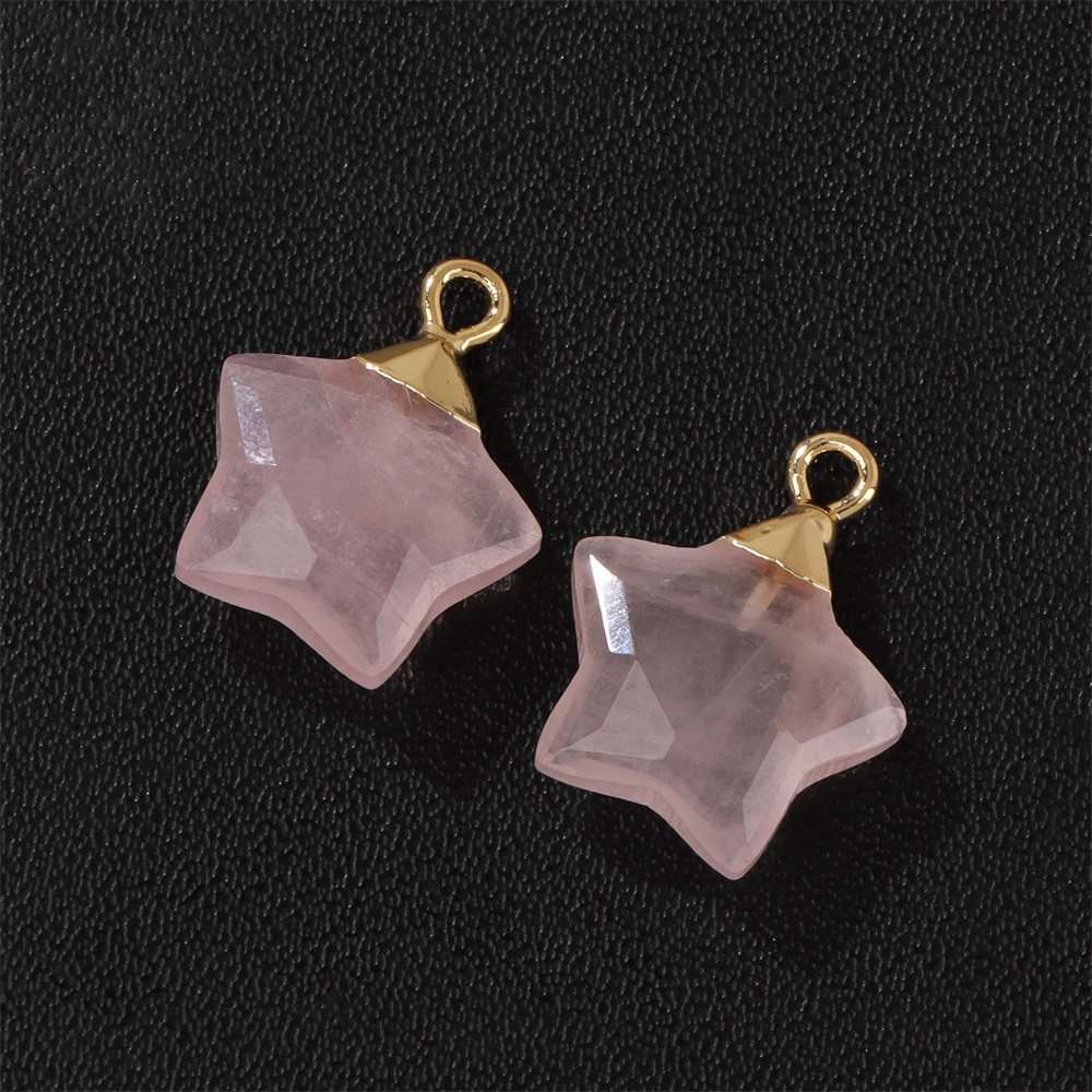 ジュエリー作り用の天然水晶翡翠チャーム,星型の石のペンダント - Crystal Pendant Necklace Natural Stone のレビューと価格