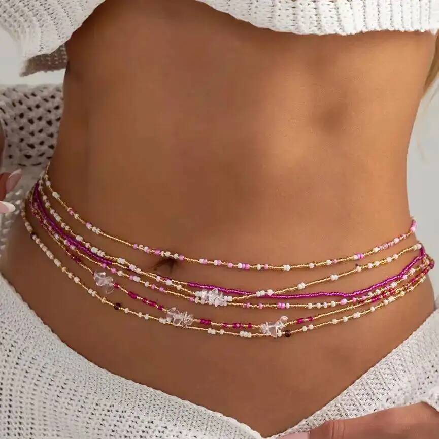 SHIXIN 6個セット ボヘミアン カラフル ライスビーズ - Body Jewelry のレビューと価格