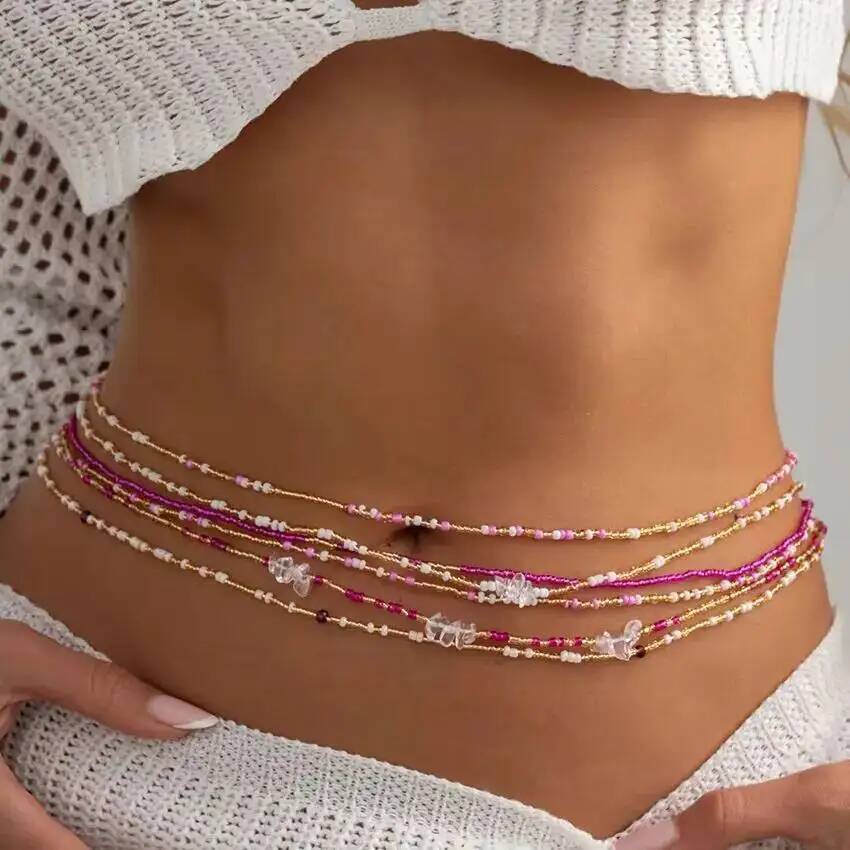 SHIXIN 6個セット ボヘミアン カラフル ライスビーズ - Body Jewelry のレビューと価格